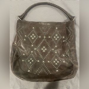 NWT Frye Melissa Native Sun Stud Hobo bag, color Slate
